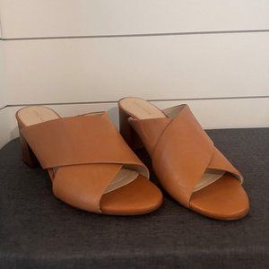 Cole Haan Dakota Criss Cross Strap Sandal Size 8B in Camel